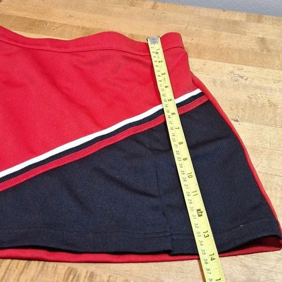 2 Piece Cheer Suit Costume FCA Tina Fey‎ Red Black Youth 2XL OR Womens XS/S - Picture 7 of 11